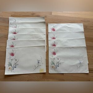 Lenox Butterfly Meadow/Artist's Sketchbook Placemats set of 10